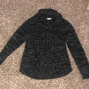 Black and Gray turtleneck sweater